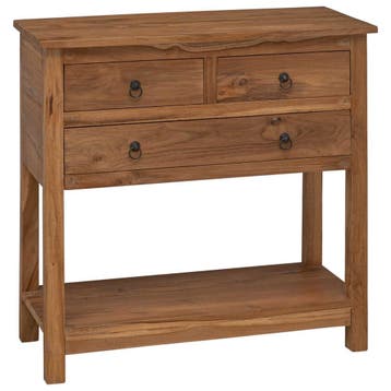 vidaXL Dressoir Naturel 79 x 35 x 80 cm Massief Teakhout, Verzenden, Nieuw