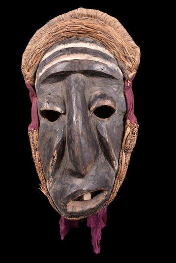 Masque déformé - Pende - République démocratique du Congo, Antiquités & Art