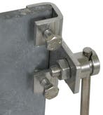 Dehn Clamp StSt Type Horizontal Pour Profilés Avec, Verzenden
