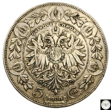 Oostenrijk. Franz Joseph I. 5 Corona 1900 (Zonder