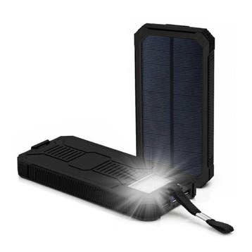 80.000mAh Solar Powerbank met 2 USB Poorten - Ingebouwde, Verzenden