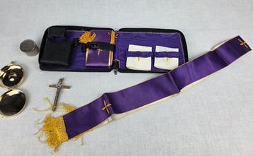 Liturgisch reisset - Messing, Zijde, Metaal - 1950-1960 -