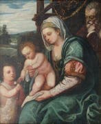 Italiaanse school (XIX) - Madonna met kind