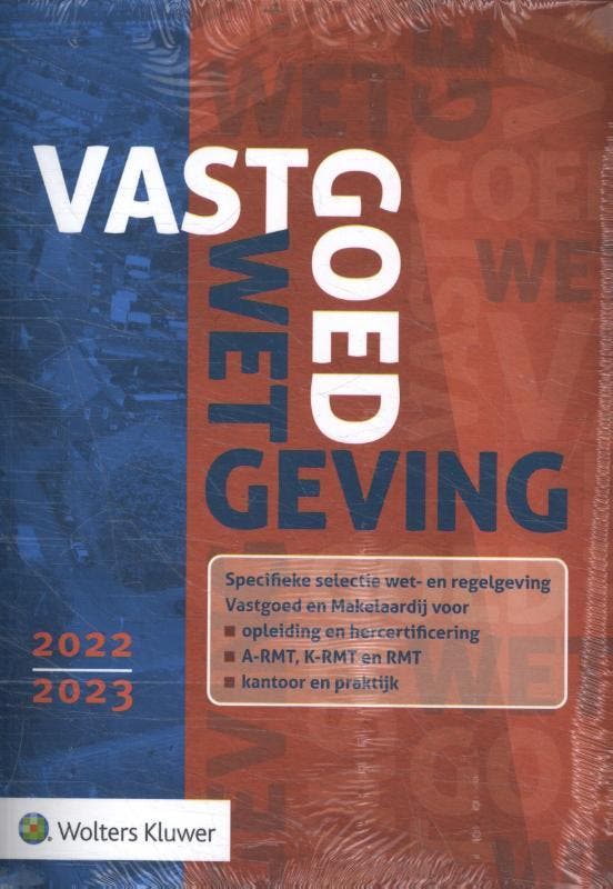 Vastgoedwetgeving 2022-2023 9789013167450, Livres, Livres Autre, Envoi