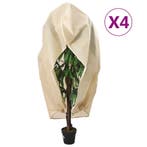 vidaXL Plantenhoezen met rits 4 st 70 g/m² 1,55x1,55 m, Verzenden