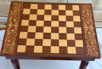 Handmade - Table déchecs (2) - Noyer - Ensemble table basse