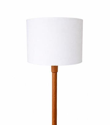 Lampadaire colonne - Teck - Lampadaire vintage en teck
