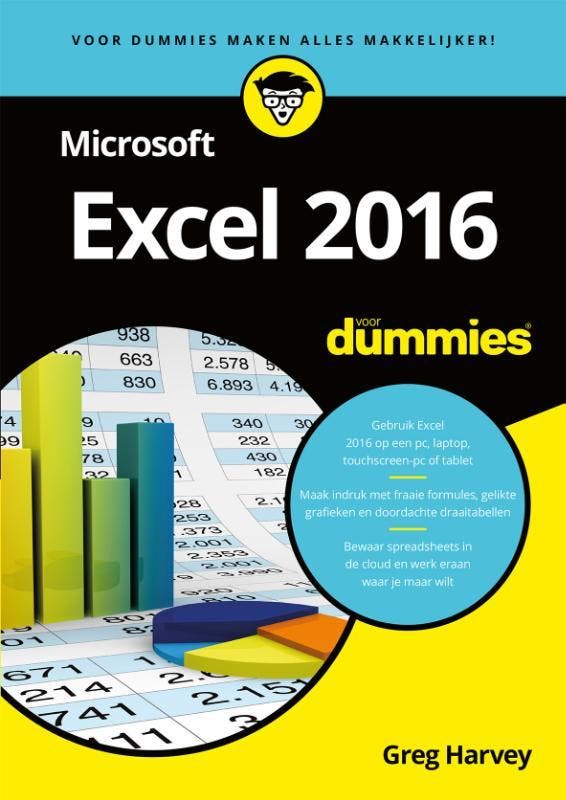 Microsoft Excel 2016 voor Dummies / Voor Dummies Greg Harvey, Livres, Informatique & Ordinateur, Envoi
