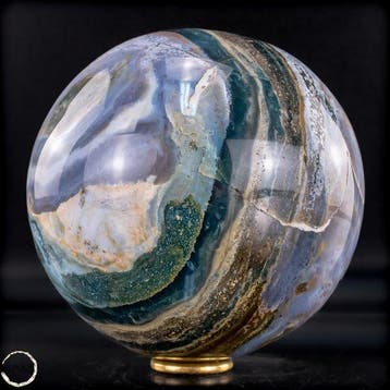 Ocean Jaspis Agaatkogel – Fascinerende natuurkunst in