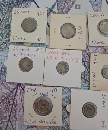 Nederland. Lot of Dutch coins (mainly silver) XIX-XX century