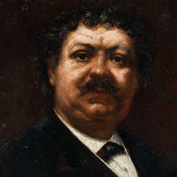French school (XIX) - Portrait of Alexandre Duma, Antiquités & Art, Art | Peinture | Classique