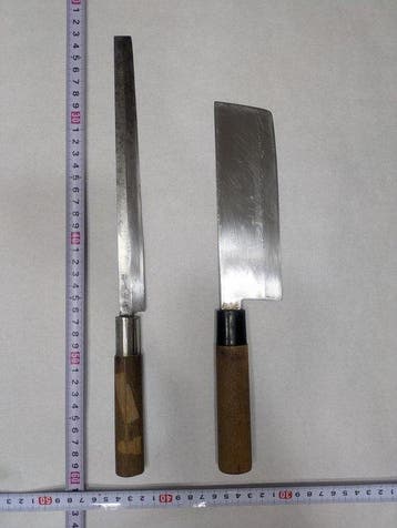 Keukenmes - Staal, Hout - Japan - Traditionele Japanse, Antiek en Kunst
