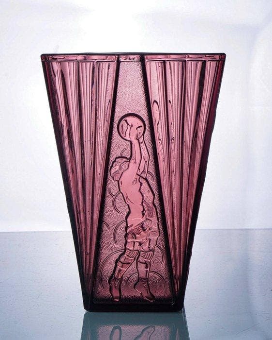 Val Saint Lambert - Charles Graffart & René Delvenne - Vase, Antiquités & Art, Art | Objets design