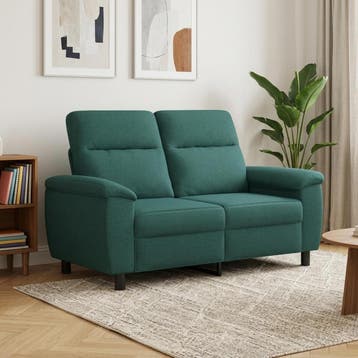 vidaXL bank / zetel Donkergroen 158 x 90 x 95 cm Stof, Huis en Inrichting, Verzenden, Nieuw