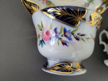 Porcelaine de Paris - Kop en schotel - Porselein