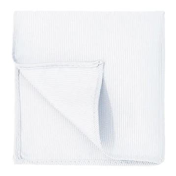Fako Fashion - Pochette - Pochet - Gestreept - 22x22cm - Wit, Kleding | Heren, Verzenden, Nieuw