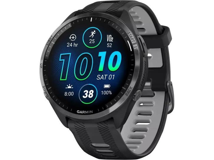 Garmin Forerunner 965 - Smartwatch - Amoled-touchscreen -, Handtassen en Accessoires, Smartwatches, Zo goed als nieuw, Verzenden