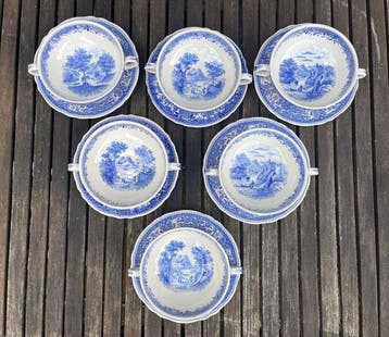 Villeroy & Boch - Set soepkommen (6) - Burgenland blu -