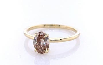 Zonder minimumprijs - Ring - 14 karaat Geel goud - 1.02ct., Nieuw