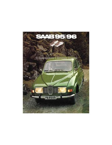 1972 SAAB 95 96 BROCHURE NEDERLANDS, Ophalen of Verzenden, Nieuw