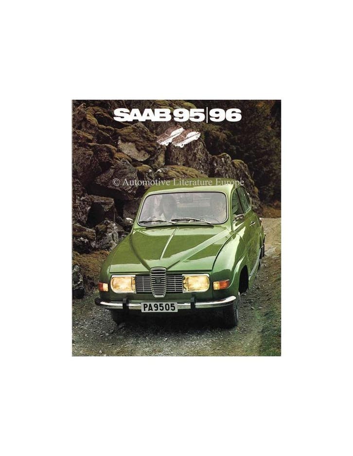 1972 SAAB 95 96 BROCHURE NEDERLANDS, Livres, Autos | Brochures & Magazines, Enlèvement ou Envoi