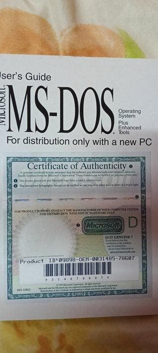 Microsoft Vintage Software Bundle – MS-DOS User’s Guide with, Nieuw
