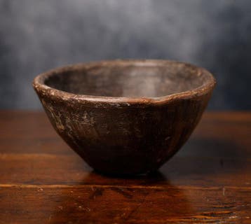Oud-Egypte, gepolijste terracotta kom - 10 cm, Verzamelen