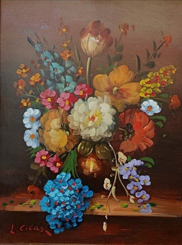 Marco Casci ( Cicas ) - Vaso floreale