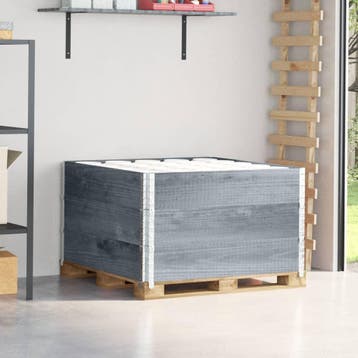 vidaXL Palletopzetranden 3 st 100x100 cm massief grenenhout, Verzenden