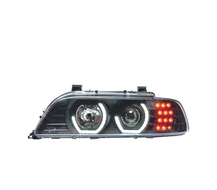 PHARES POUR BMW E39 SÉRIE 5 95-03 ANGEL EYES 3D CCFL LED, Auto-onderdelen, Verlichting, Verzenden