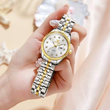 5526 Luxe Kwarts Horloge - 3 ATM Waterdicht Dameshorloge -, Verzenden, Nieuw, OLEVS