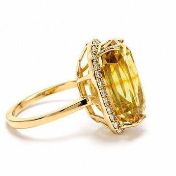 Zonder minimumprijs - Ring - 14 karaat Geel goud, 4,14 gram, Nieuw