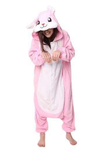 KIMU® Onesie Roze Konijn Pak XS-S of 152-158 Konijnenpak Kos, Kleding | Dames, Ophalen of Verzenden, Nieuw