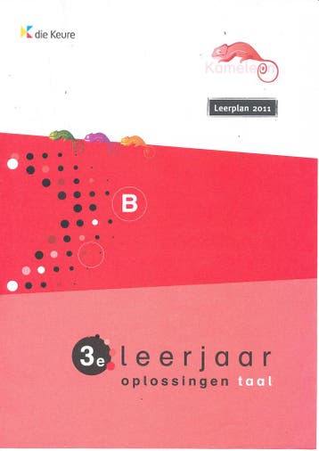 Kameleon Oplossingen Taal A 3e Leerjaar (zie omschrijving), Boeken, Schoolboeken, Verzenden, Nieuw