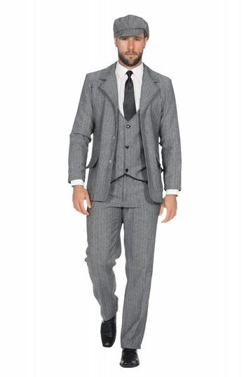 Kostuum Heren Roaring 20s colbert Grijs, Verzenden, Nieuw