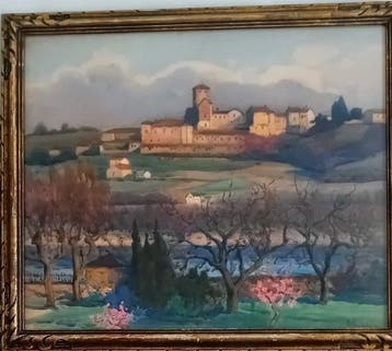 Hippolyte Madelaine (1871-1966) - Guny le jardin à Brignais