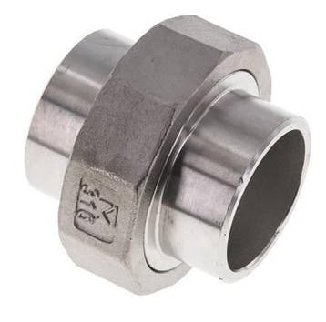 Union Connecteur droit 42.4mm Extrémité à souder Acier, Verzenden, Nieuw