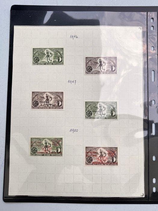 België - België – Bastogne privékwesties met origineel, Timbres & Monnaies, Timbres | Europe | Belgique