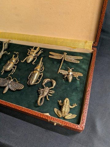 Porte couteau (12) - Métal - Insectes