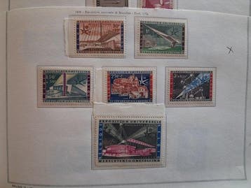 België 1958/1967 - Rijke collectie op paginas! 65 fotos, Gestempeld