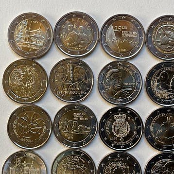 Europa. 2 Euro Various Years (25 munten) (Zonder