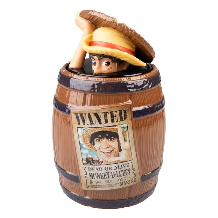 One Piece Wanted Monkey D. Luffy Koekjestrommel, Verzamelen, Film en Tv, Nieuw, Ophalen of Verzenden