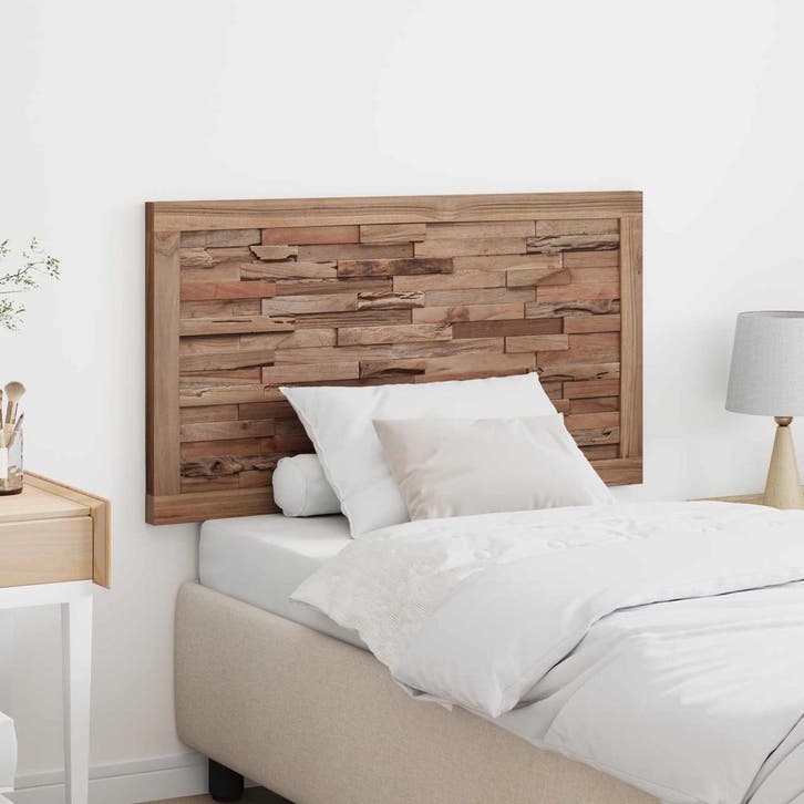 vidaXL Hoofdbord Naturel Massief Teakhout, Huis en Inrichting, Slaapkamer | Bedden, Nieuw, Verzenden