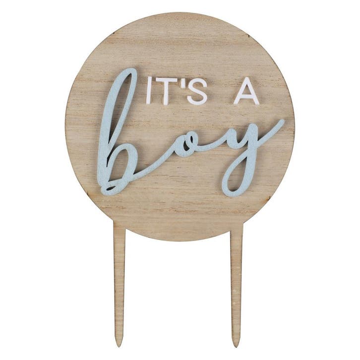 Babyshower Taarttopper ItS A Boy, Hobby & Loisirs créatifs, Articles de fête, Envoi