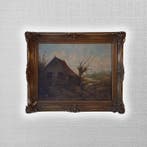 Ferdinand Marinus (1808-1890) - Bauernhausszene mit, Antiquités & Art