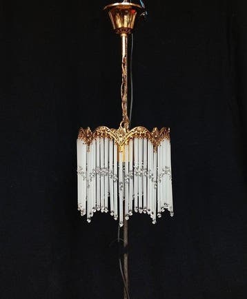 Plafonnier - Laiton, Bronze - Lustre italien