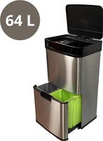 2dekans | Livista Automatische Sensor Prullenbak 64 Liter –, Ophalen of Verzenden, Nieuw