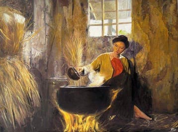 Nguyen Van Pho (1999) - Douceur du foyer 60 80 cm