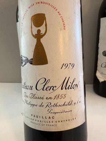 1979 Château Clerc Milon - Pauillac 5ème Grand Cru Classé -, Verzamelen, Nieuw
