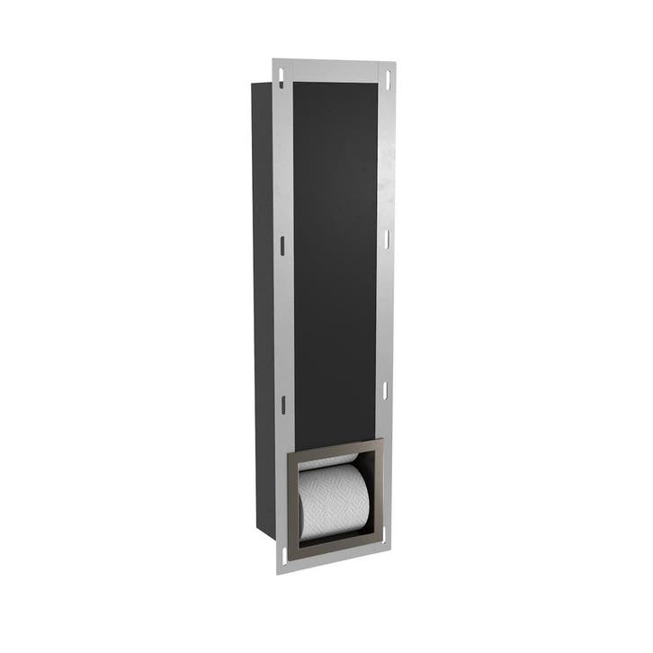 Reserve Toiletrolhouder Inbouw BWS Geborsteld Gunmetal, Bricolage & Construction, Sanitaire, Enlèvement ou Envoi